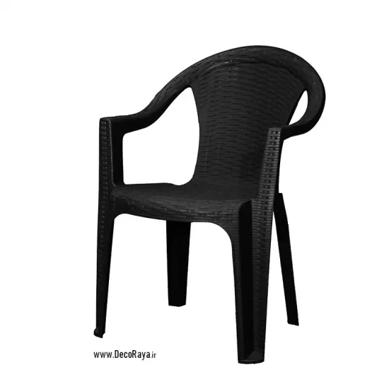 صندلی حصیری دسته دار 811 مشکی