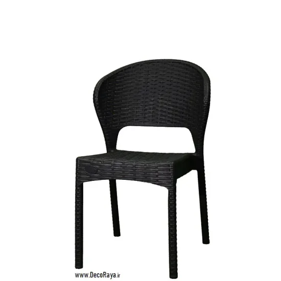 صندلی حصیری دسته دار 972 مشکی