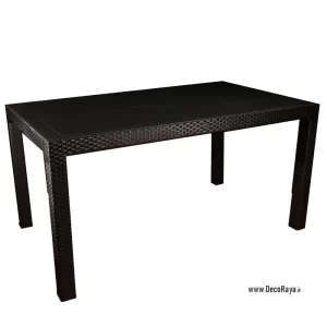 میز حصیری مستطیل مشکی 321