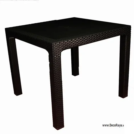 میز حصیری مربع مشکی 323
