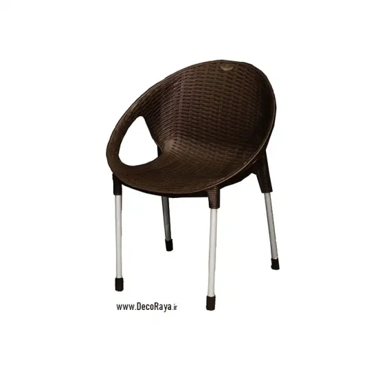 Brown-Fancy-wicker-chair-996 صندلی فانتزی حصیری قهوه ای 996