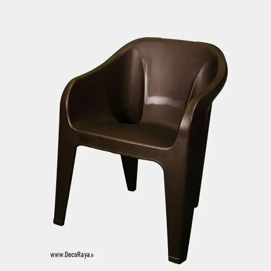 صندلی دسته دار پلاستیکی 889 قهوه ای