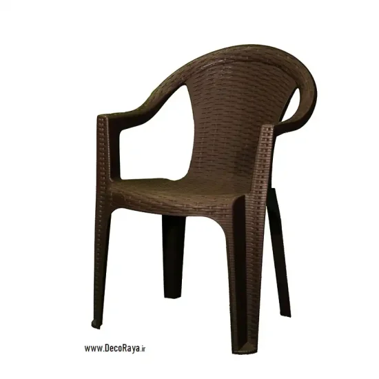 صندلی حصیری دسته دار 811 قهوه ای