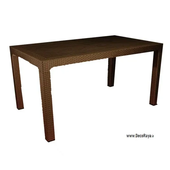 میز حصیری مستطیل قهوه ای 321