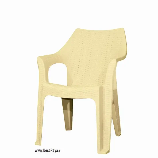 صندلی حصیری دسته دار 998 کرم