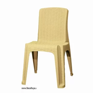صندلی حصیری بدون دسته 947 کرم