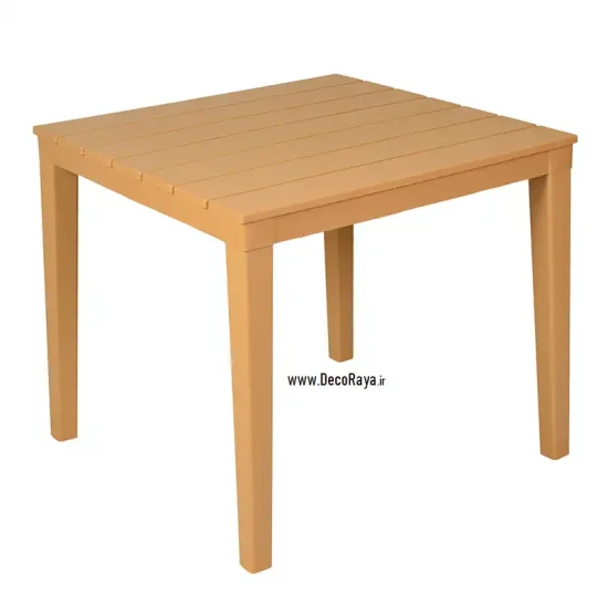 میز مربع تینا کرم سیر