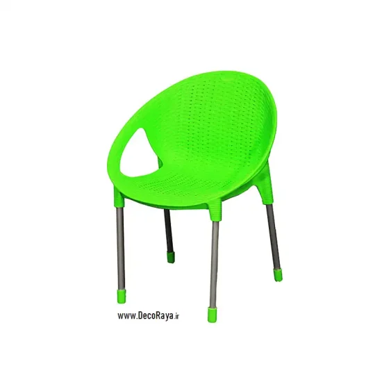 Green-Fancy-wicker-chair-996 صندلی فانتزی حصیری سبز 996