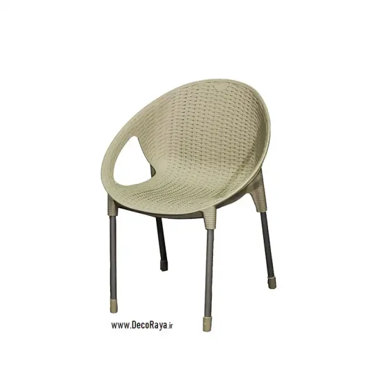 Grey-Fancy-wicker-chair-996 صندلی فانتزی حصیری طوسی 996