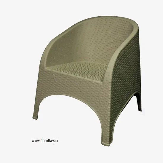 Grey-Single-wicker-sofa-890 مبل حصیری طوسی 890