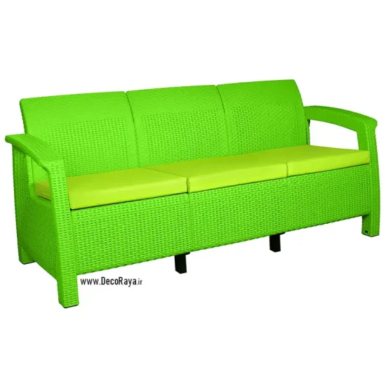 مبل حصیری سه نفره - Image 11