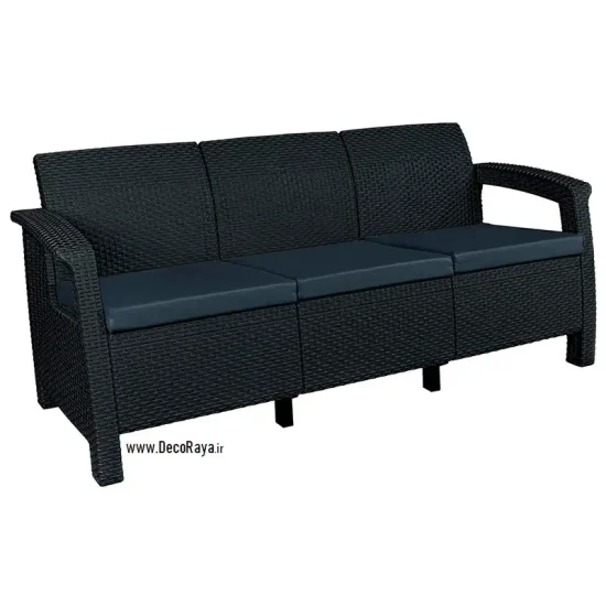 مبل حصیری سه نفره - Image 9