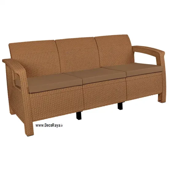 مبل حصیری سه نفره - Image 8