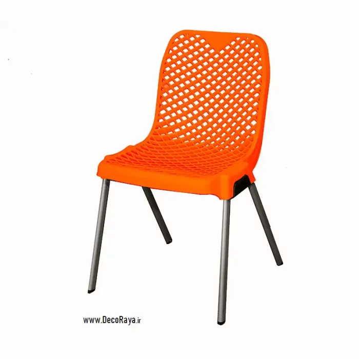 صندلی پایه فلزی 882 نارنجی