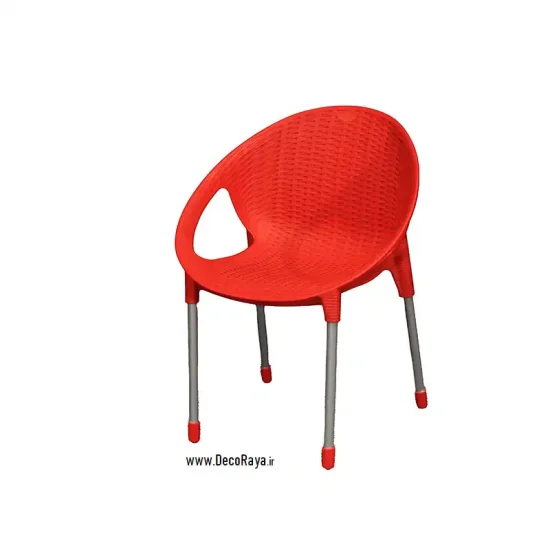 Red-Fancy-wicker-chair-996 صندلی فانتزی حصیری قرمز 996