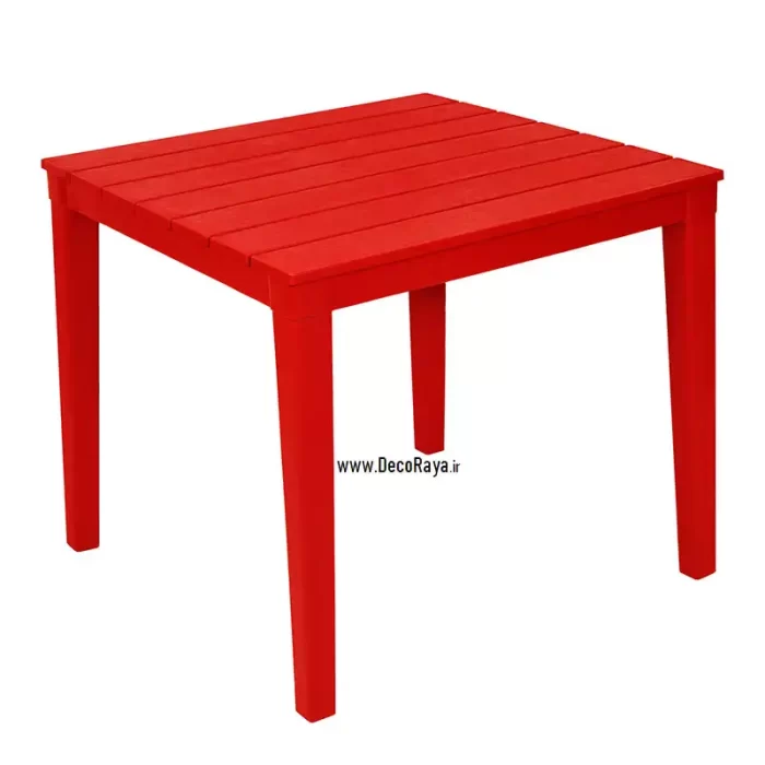 میز مربع تینا قرمز