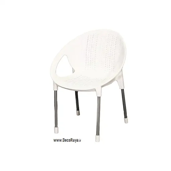 White-Fancy-wicker-chair-996 صندلی فانتزی حصیری سفید 996