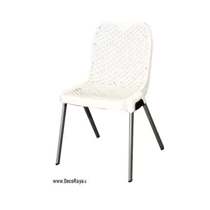 صندلی پایه فلزی 882 سفید