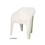 صندلی دسته دار پلاستیکی 889 سفید