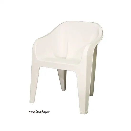 صندلی دسته دار پلاستیکی 889 سفید