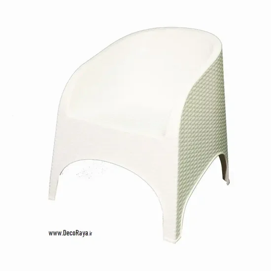White-Single-wicker-sofa-890 مبل حصیری سفید 890
