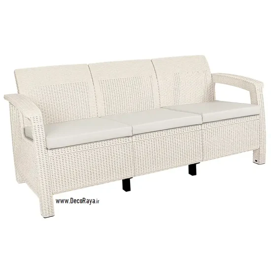 مبل حصیری سه نفره - Image 3