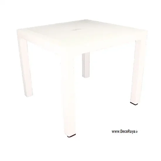 میز حصیری مربع سفید 323
