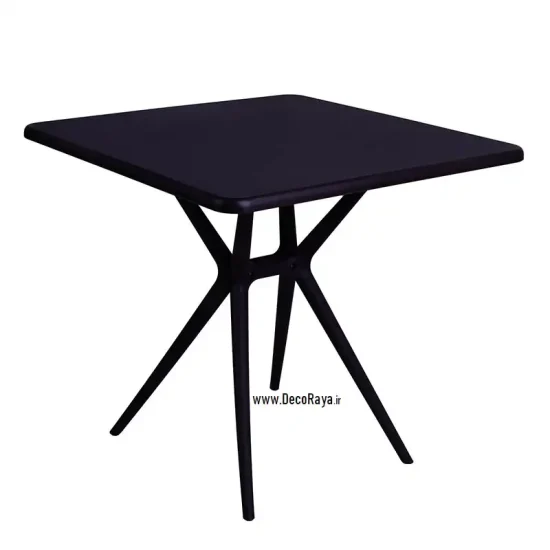 میز مربع تیکا مشکی