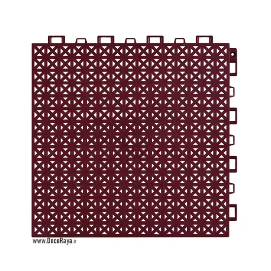 کفپوش تایل اسکیت آجدار زرشکی