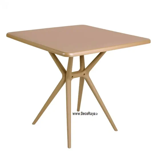 میز مربع تیکا کرم سیر