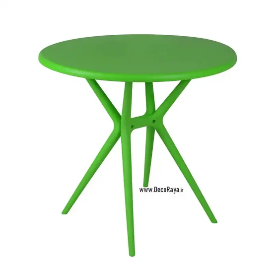 میز دایره تیکا سبز سیر