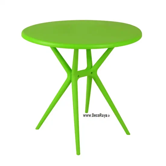 میز دایره تیکا سبز روشن