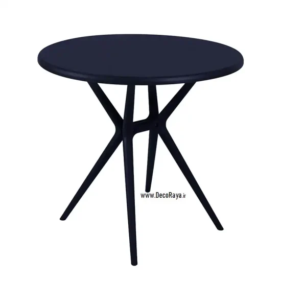 میز دایره تیکا سرمه ای