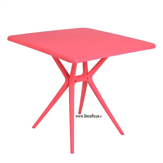 میز مربع تیکا صورتی