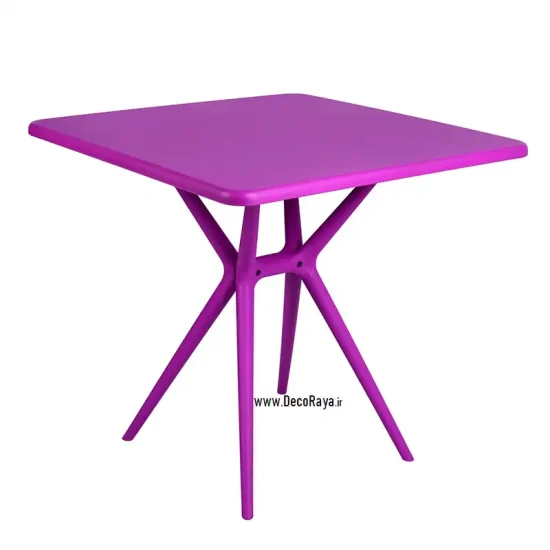 میز مربع تیکا بنفش