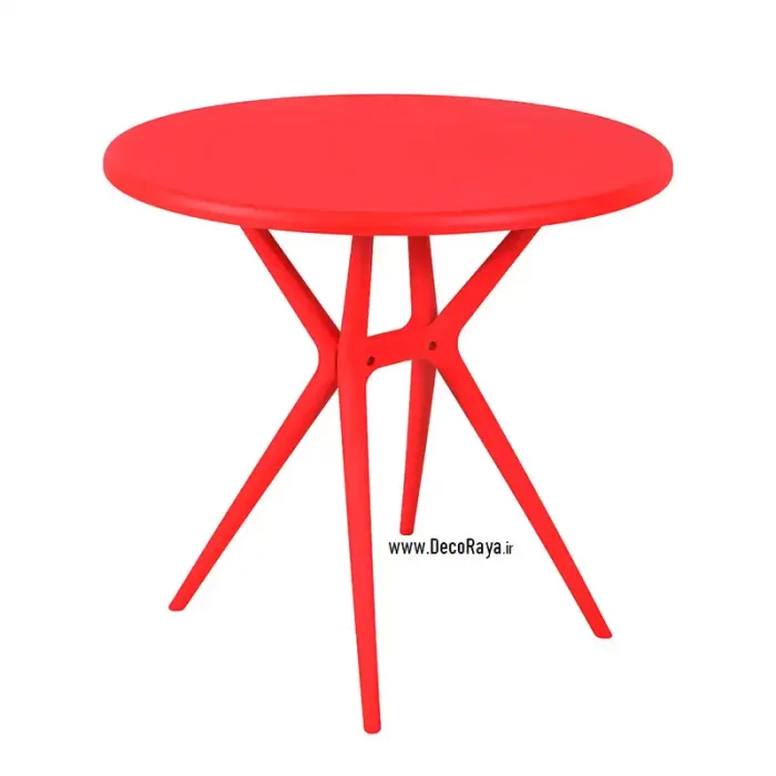 میز دایره تیکا قرمز