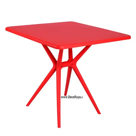 میز مربع تیکا قرمز