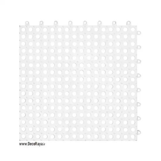 کفپوش تایل مشبک سفید