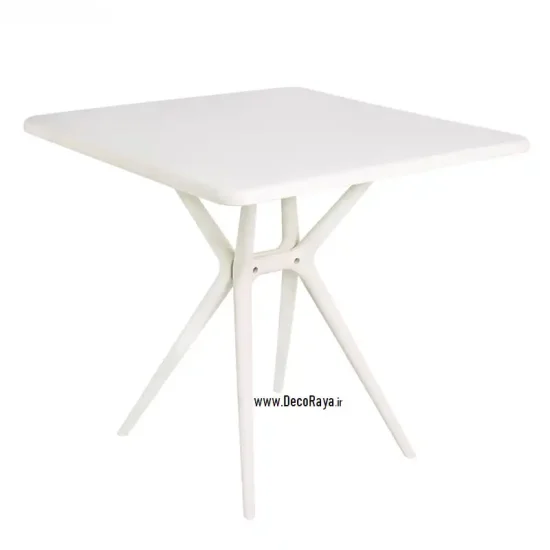 میز مربع تیکا سفید