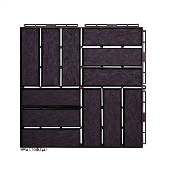 کفپوش تایل طرح چوب قهوه ای سوخته