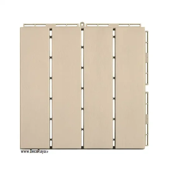 کفپوش تایل پارکت کرم روشن