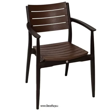 صندلی تینا قهوه ای روشن-قهوه ای سوخته
