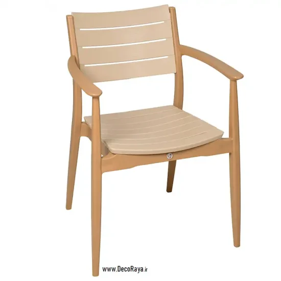 صندلی تینا کرم روشن-کرم سیر