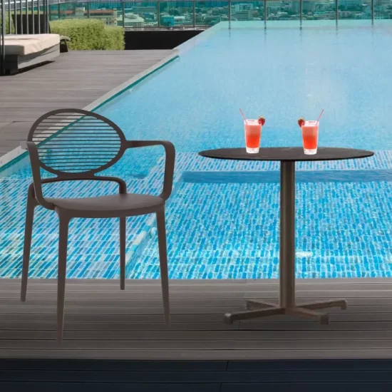 صندلی پلاستیکی ماکان برای فضای باز کافی شاپ - Image 2