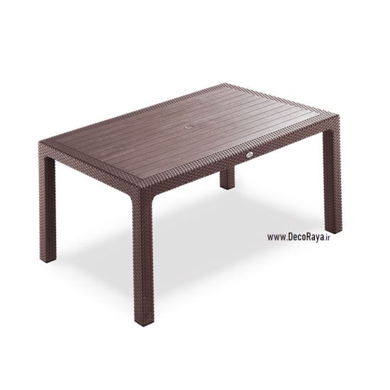 میز حصیری روتن بوستون مستطیل - Image 3