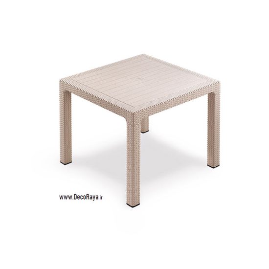 میز مربع روتن بوستون 90*90 - Image 2