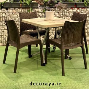 ست | صندلی میز رستوران کافی شاپ بامبو در دکورایا