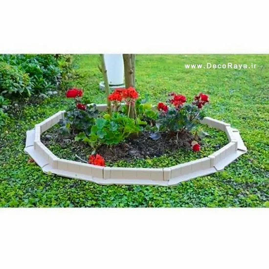 garden fence4 حصار پلاستیکی دور باغچه