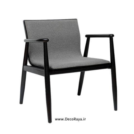 صندلی دسته دار تک نفره چوبی مالمو 2 نظری