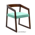 صندلی دسته دار چوبی ساین نظری